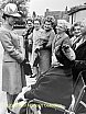 Princess Anne talking to a resident of Lingard Almshouses. - Visit of Princess Anne to Lingard House, 1971