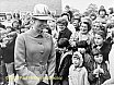 Princess Anne greeted by crowds of well-wishers at Lingard House. - Visit of Princess Anne to Lingard House, 1971